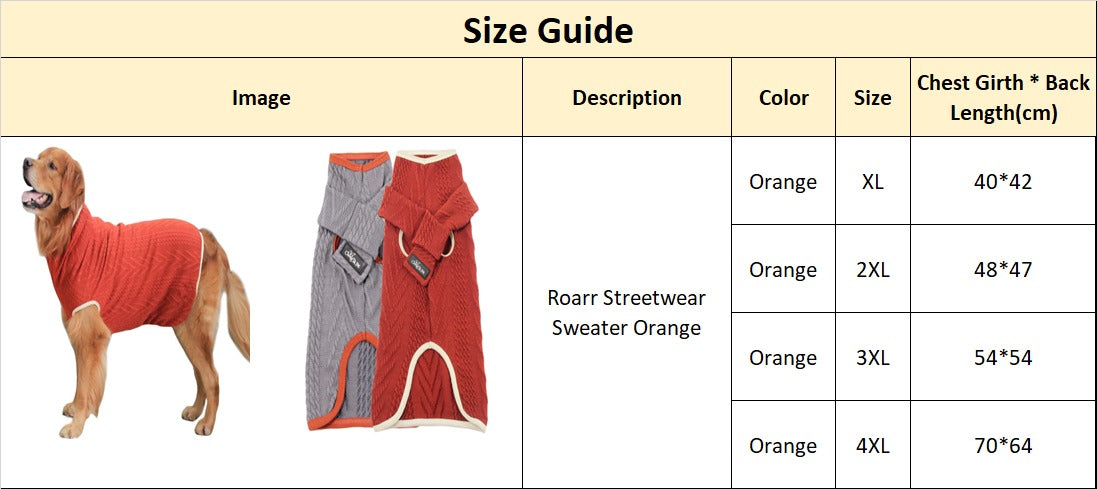 Roarr Streetwear Sweater Orange