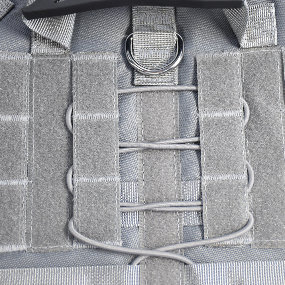 Roarr Heavy Duty Tactical Vest Harness for Dogs, Double Buckles, Bottle Holder On Top.