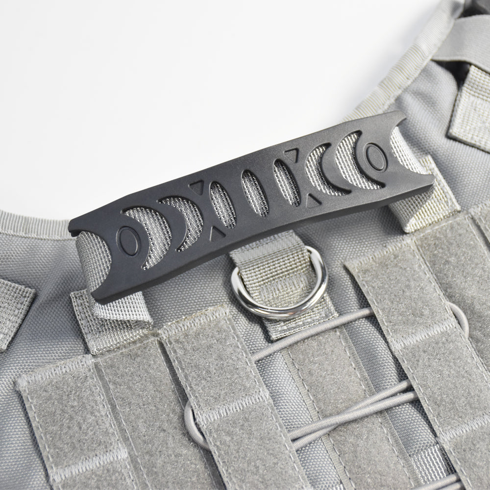 Roarr Heavy Duty Tactical Vest Harness for Dogs, Double Buckles, Bottle Holder On Top.