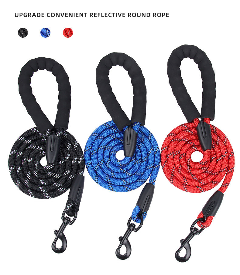 Roarr Heavy Duty Dog Leash – Strong Foam Grip Handle, Reflective Design