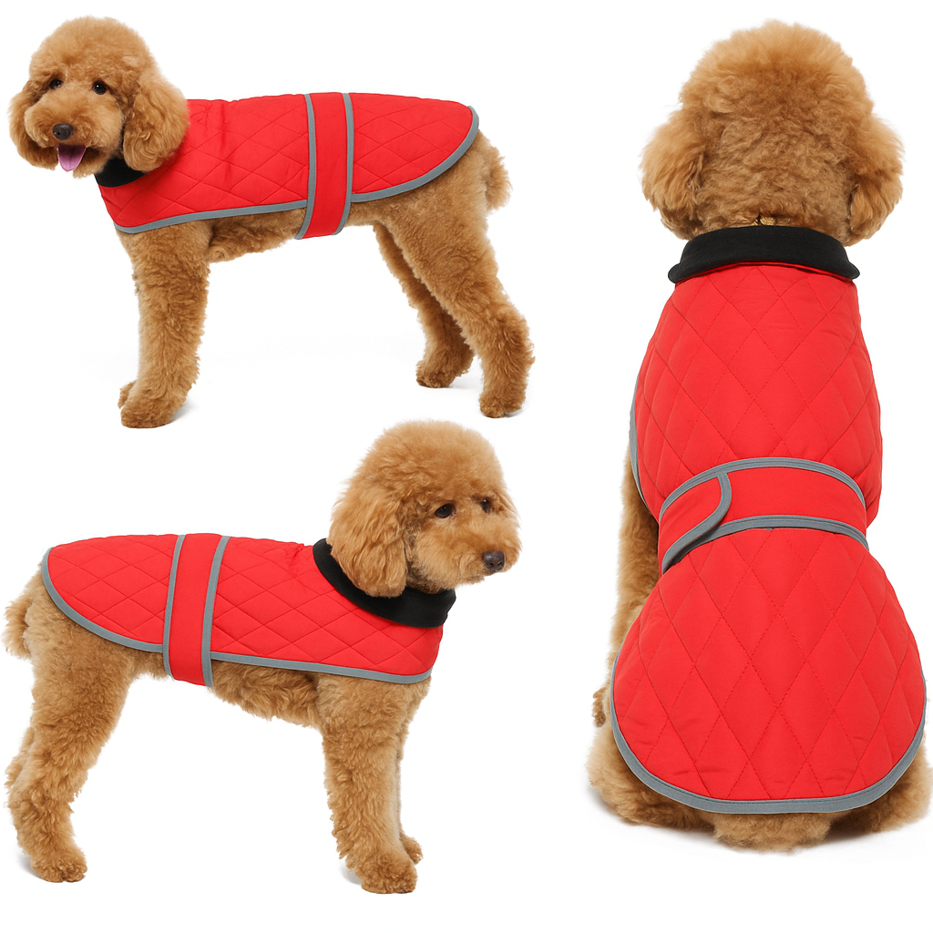 Roarr American-style casual trench coat with reflective trim