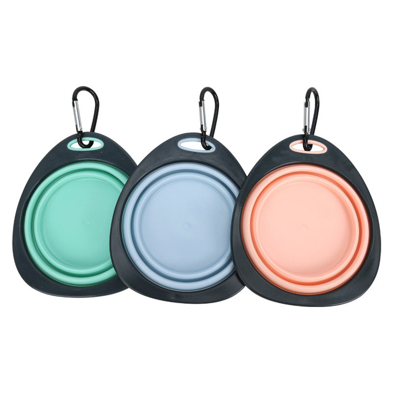 Roarr Collapsible Pet Silicone Dog Food Water Bowl, Foldable Pet Bowl