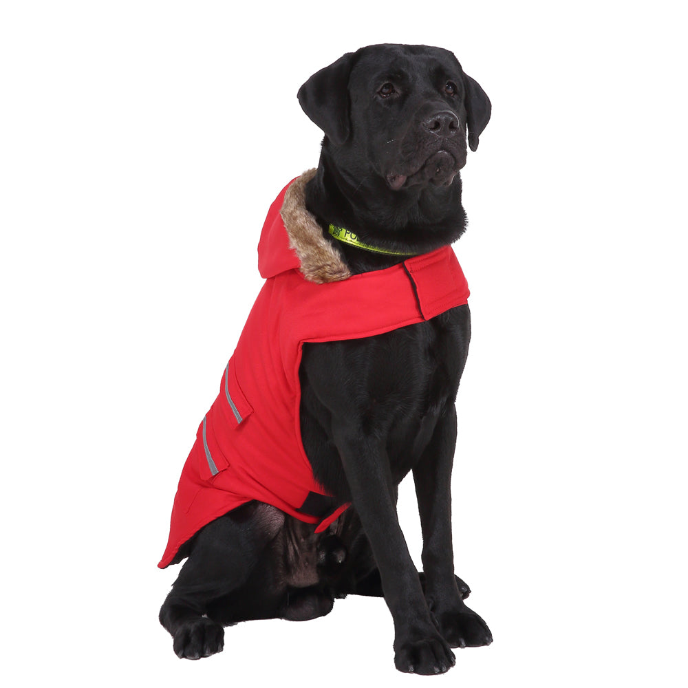 Roarr American-style casual trench coat with reflective trim