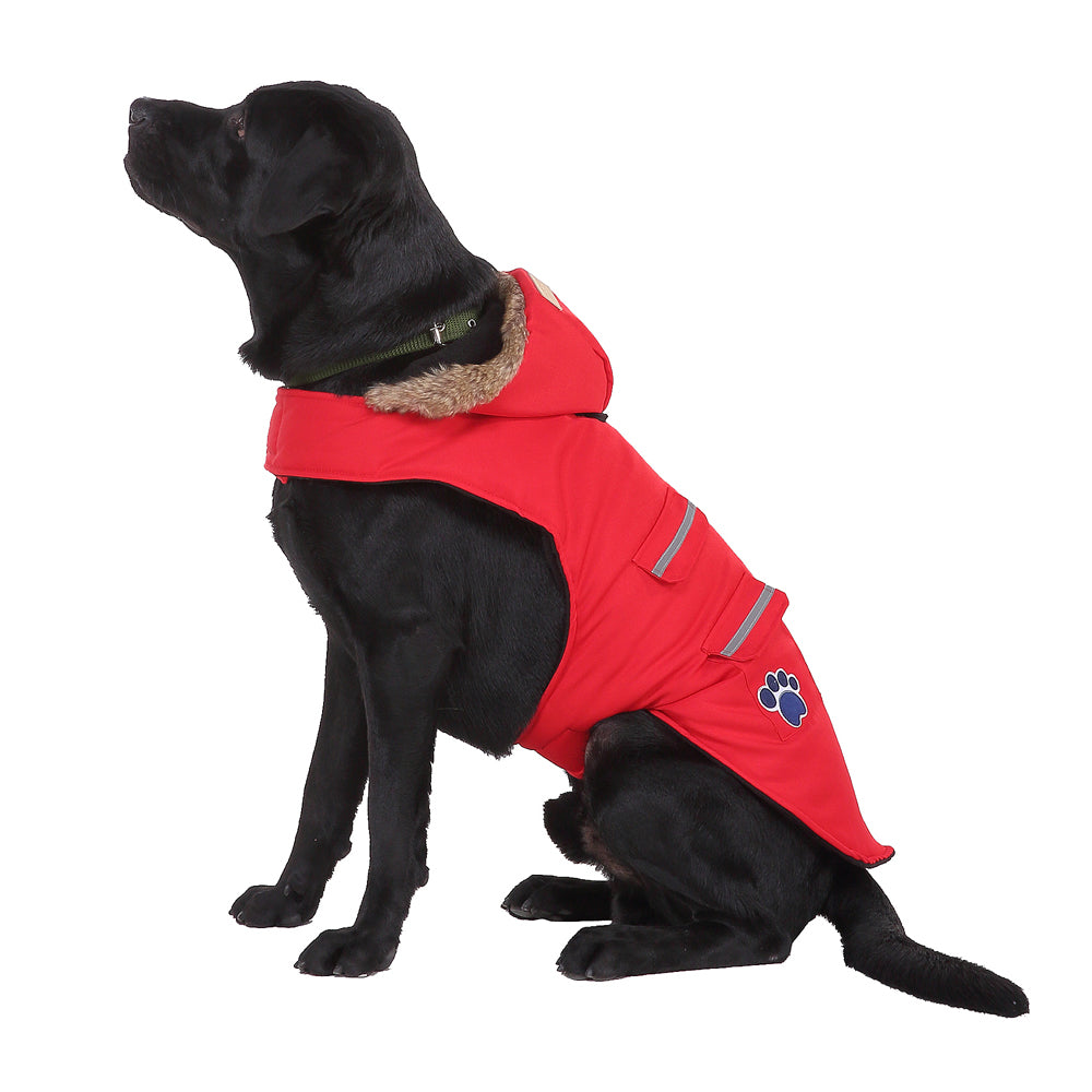 Roarr American-style casual trench coat with reflective trim