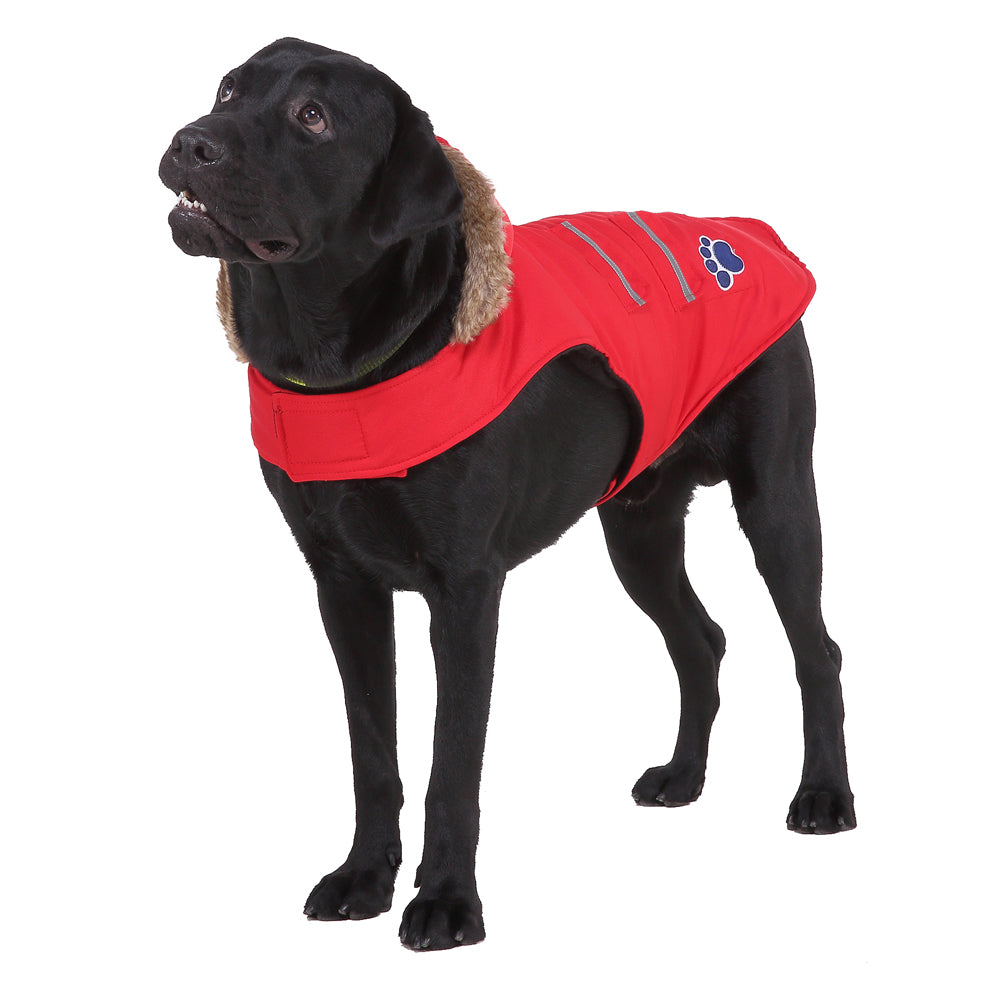 Roarr American-style casual trench coat with reflective trim