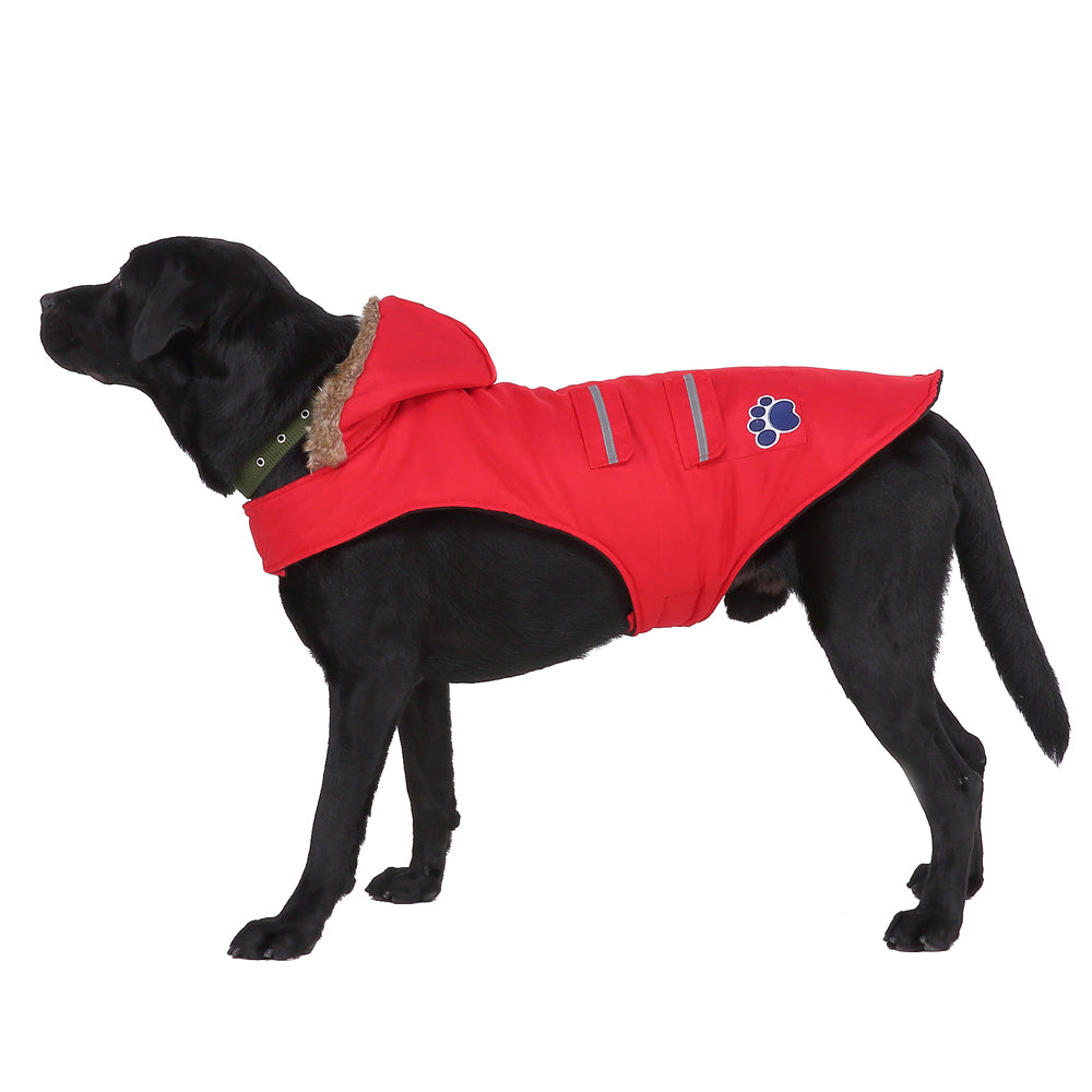 Roarr American-style casual trench coat with reflective trim