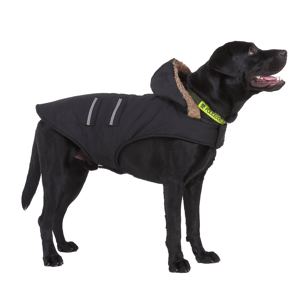 Roarr American-style casual trench coat with reflective trim