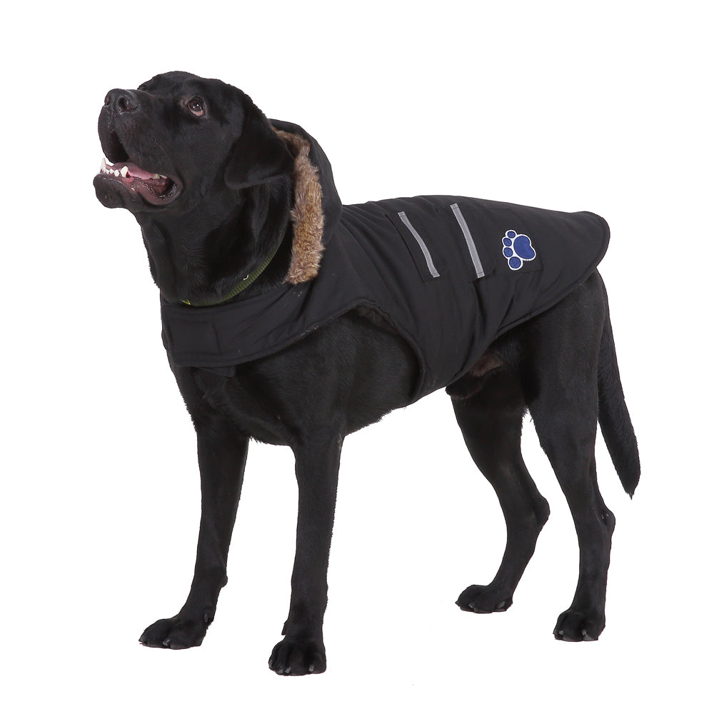 Roarr American-style casual trench coat with reflective trim