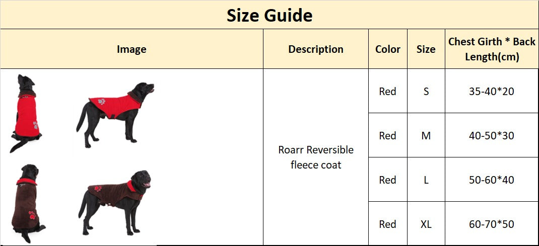 Roarr Reversible fleece coat